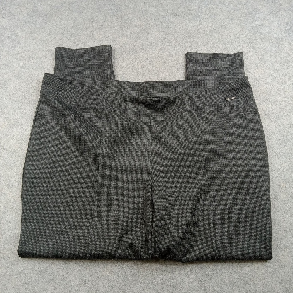 Calvin Klein Pants Womens 2X Gray Ponte Slim Tapered Pull On Dress‎ Work Office